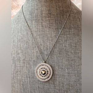 New York & Company Silver Tone Necklace 20”